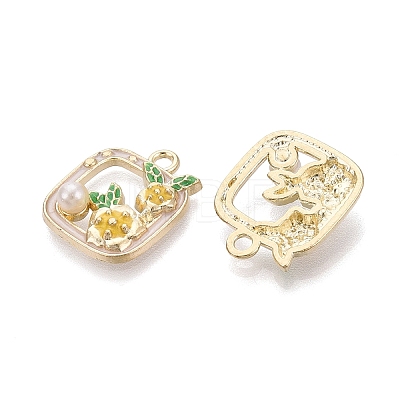 Alloy Enamel Pendants ENAM-N069-13KCG-02-1