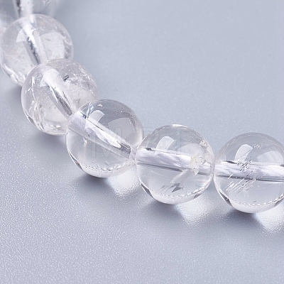 Natural Quartz Crystal Beads Strands G-R193-05-8mm-1