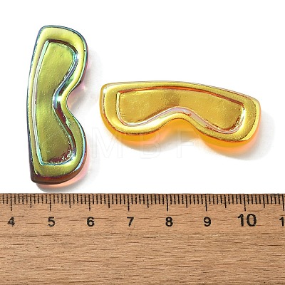 UV Plating Resin Cabochons RESI-H035-01B-1