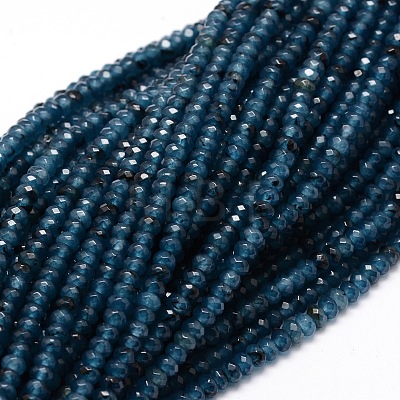 Dyed Natural Malaysia Jade Rondelle Beads Strands G-E316-2x4mm-19-1