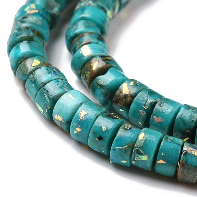 Synthetic Imperial Jasper & Opal Beads Strands G-E185-05-1