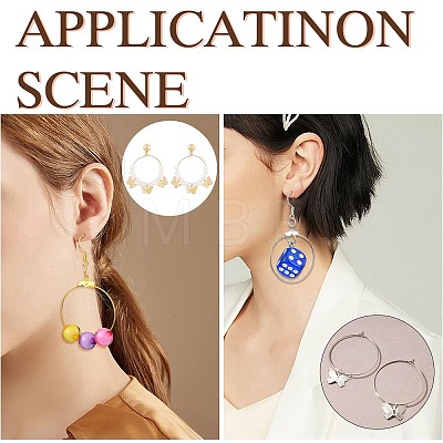 DIY Iron Ring Dangle Earring Making Kits DIY-YW0008-93-1