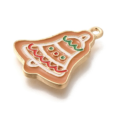 Christmas Theme Alloy Enamel Pendants ENAM-Q509-01KCG-07-1