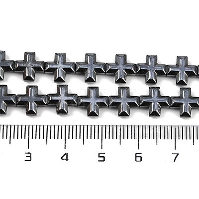 Electroplated Synthetic Non-magnetic Hematite Beads Strands G-K375-E02-02-1