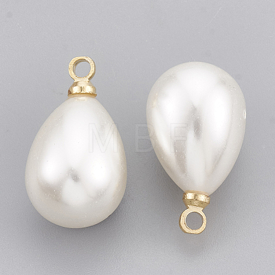 ABS Plastic Imitation Pearl Pendants X-KK-T035-63-1