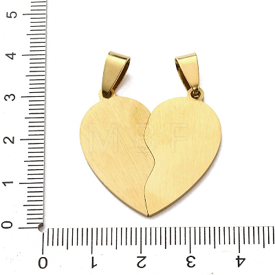 201 Stainless Steel Split Pendants STAS-F368-07G-1