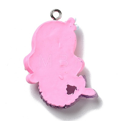 Opaque Resin Pendants RESI-D055-034P-1