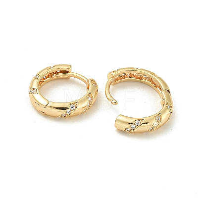 Brass Hoop Earrings EJEW-C112-01G-1