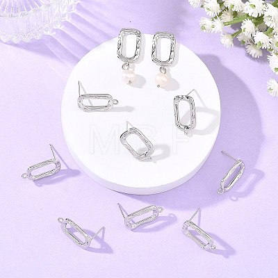 SHEGRACE Brass Earring Stud Earring Findings XGRQ6M082-910P-1