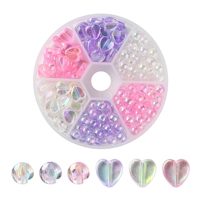 Eco-Friendly Transparent Acrylic Beads TACR-FS0001-07-1