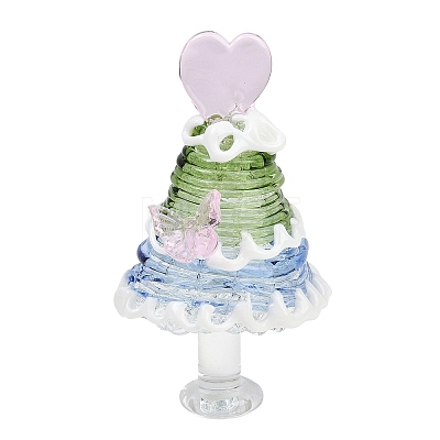 Handmade Lampwork Christmas Tree Ornaments LAMP-C026-06C-1