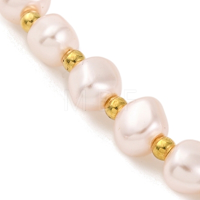 Alloy Imitation Pearl Bracelet for Women BJEW-M018-02A-1