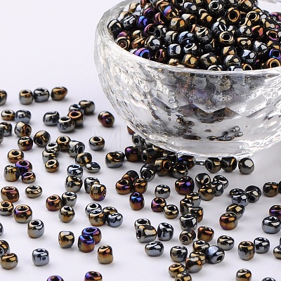 (Repacking Service Available) 6/0 Glass Seed Beads SEED-C018-4mm-602-1