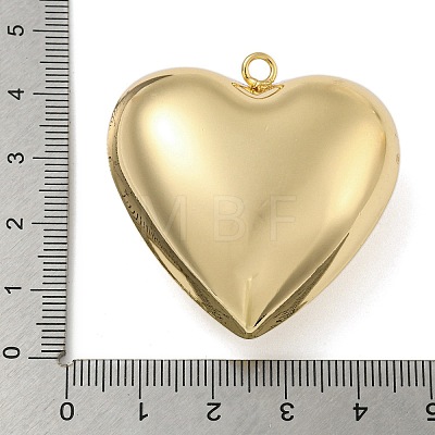 Heart Brass Pendants KK-N254-98G-02-1