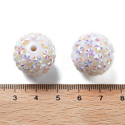 Opaque Acrylic Beads OACR-A035-01A-1