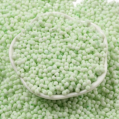 Macaron Color Opaque Frosted Glass Seed Beads SEED-K009-12B-06-1