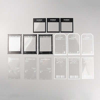 PET Plastic Waterproof Stickers DIY-WH0297-28C-1