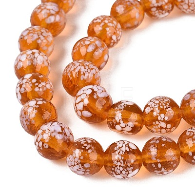 Handmade Lampwork Beads Strands LAMP-N037-07I-1