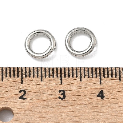 Tarnish Resistant 304 Stainless Steel Open Jump Rings STAS-E067-11-8mm-1