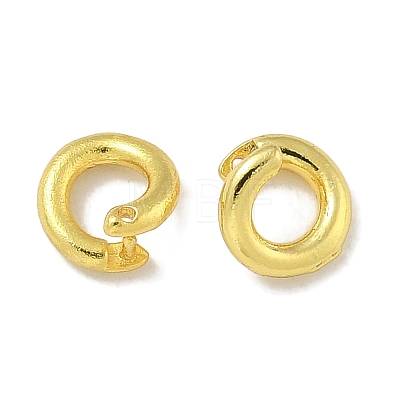 Brass Twister Clasps KK-P284-13G-1