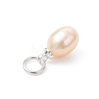 Natural Cultured Freshwater Pearl Pendants PALLOY-JF05172-02-1
