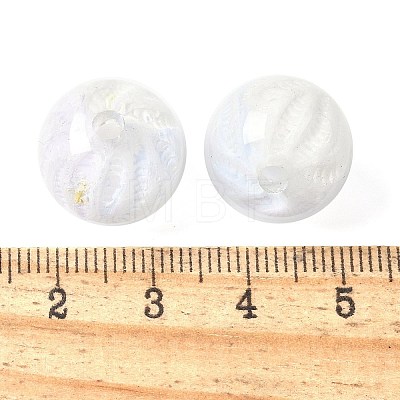 Two Tone Transparent Acrylic Beads OACR-D304-02F-1