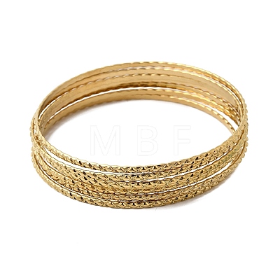 7Pcs 201 Stainless Steel Bangles for Women BJEW-Z151-04G-02-1