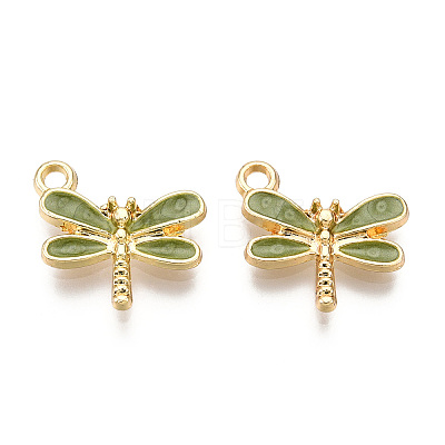 Light Gold Plated Alloy Charms ENAM-T009-02C-1