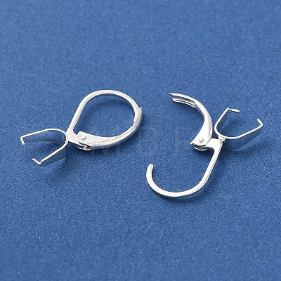 Ion Plating(IP)  304 Stainless Steel Leverback Earring Findings STAS-U025-01S-01-1