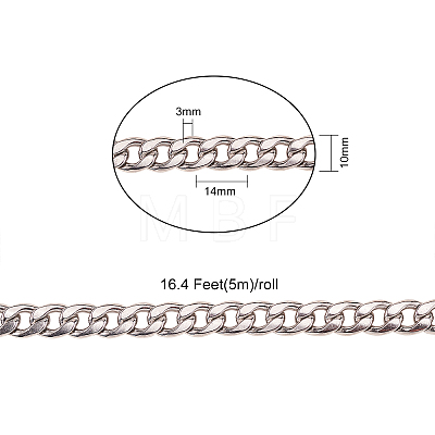 304 Stainless Steel Cuban Link Chains CHS-CJ0001-27A-1