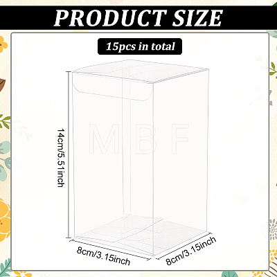 Rectangle Transparent Plastic PVC Box Gift Packaging CON-BC0007-11C-1