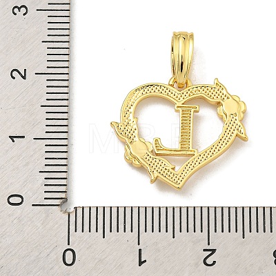 Heart Brass Pendants KK-I714-04G-L-1