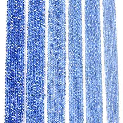 Electroplate Glass Beads Strands EGLA-A044-T4mm-B14-1