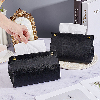 PU Leather Tissue Box AJEW-WH0816-558B-1