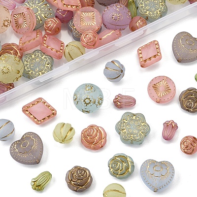 100G Plating Acrylic Beads OACR-FS0002-02-1