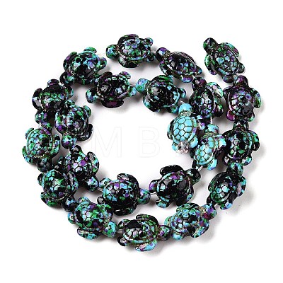 Synthetic Turquoise Dyed Beads Strands G-P507-05A-2-1