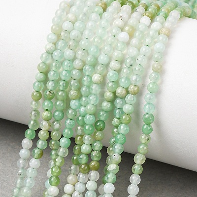 Natural Chrysoprase Beads Strands G-H358-A04-3mm-02-1