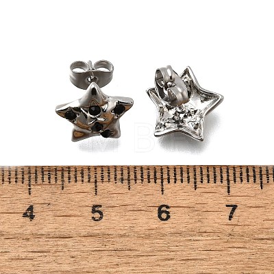 304 Stainless Steel Stud Earrings EJEW-F361-16P-1