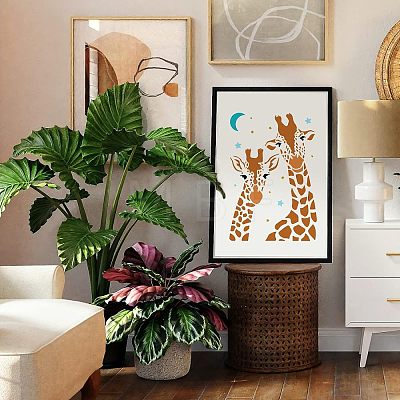 Large Plastic Reusable Drawing Painting Stencils Templates DIY-WH0202-391-1