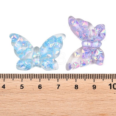 Transparent Resin & Paillette Cabochons RESI-B048-05-1