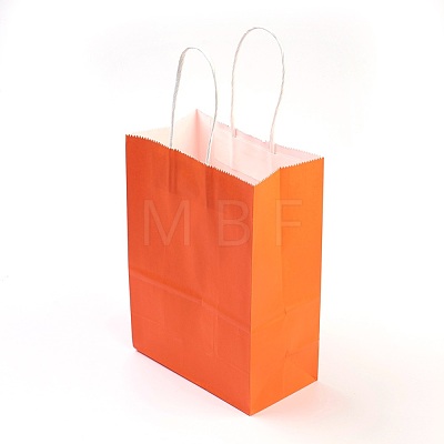 Pure Color Kraft Paper Bags AJEW-G020-A-08-1