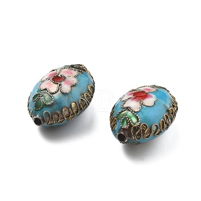 Handmade Cloisonne Beads CLB-Q002-09B-1