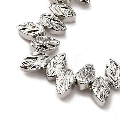 Electroplate Glass Beads Strands EGLA-H109-10E-1