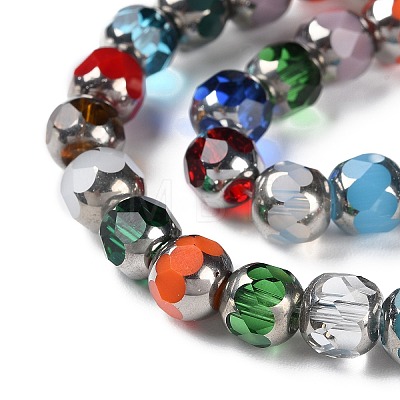 Electroplate Glass Beads Strands X-GLAA-K061-03-1