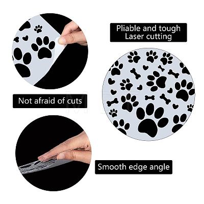 PET Plastic Drawing Painting Stencils Templates DIY-WH0244-162-1