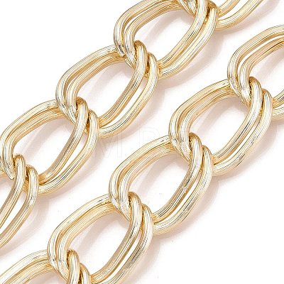 Aluminium Double Curb Chains CHA-Q001-02G-1