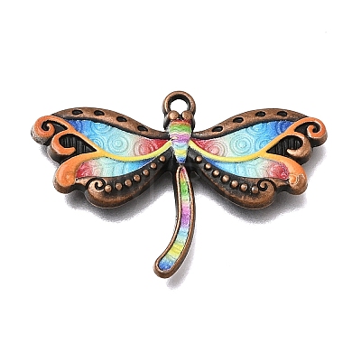 Alloy Enamel Pendants FIND-C097-01C-R-1