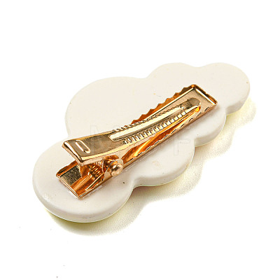 Cute Cloud Resin Alligator Hair Clips AJEW-U004-04A-1