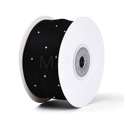 Single Face Printed Polyester & Acrylic Satin Ribbon SRIB-T009-06B-1
