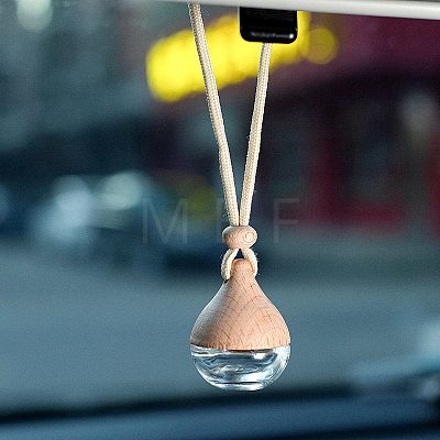 Teardrop Glass Perfume Bottle Hanging Ornament AUTO-PW0001-30-1